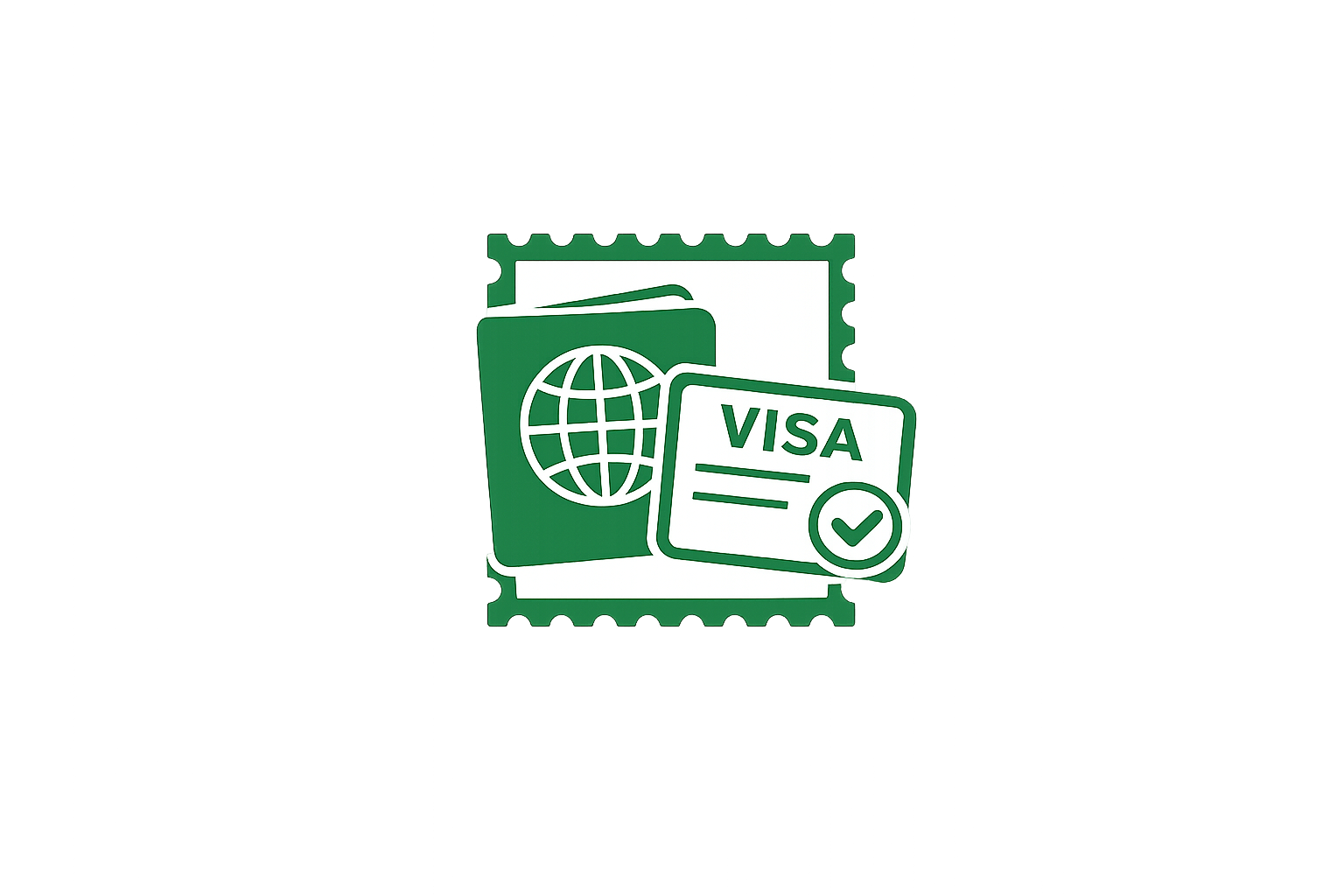 Visa services icon representing passport, visa approval, and international travel documentation by MHSA AIR TRAVELS.